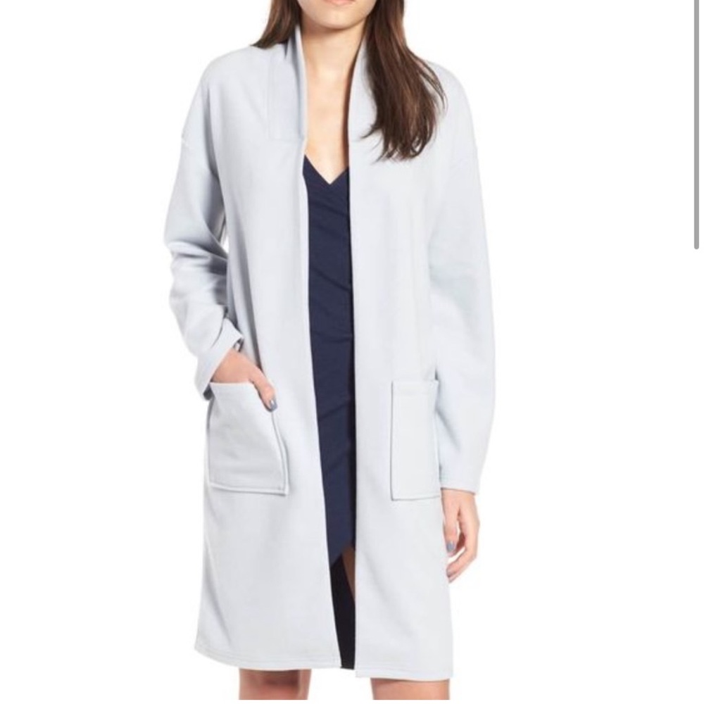Nordstrom Leith Midi light blue Coat. Medium